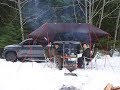 Overland car camping gear testing   korean food camp cooking   winter snow camping adventure