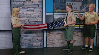 Blackhawk Area Council Scouting Demonstrates the Proper Way to Fold the American Flag