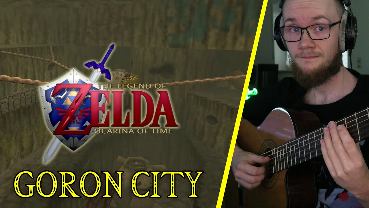 Zelda Ocarina of Time Goron City [Groovy Guitar] (+ Tabs) YouTube