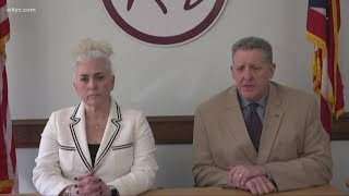 What did the district say about  the Rocky River staff members placed on leave?
