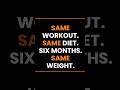 Same workout. Same weight? Your body adapted. #Shorts