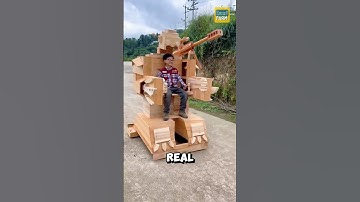 How did the Chinese make a robot out of wood? #wood #shorts