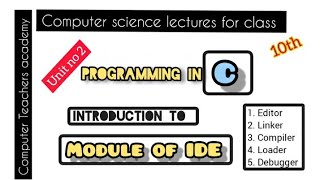 compiler | linker | editor | loader | debugger | module of IDE |#computer #computerknowledge