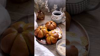 Pumpkin bread rolls with Cinnamon Butter | How to make pumpkin rolls at home#fallbaking#thanksgiving