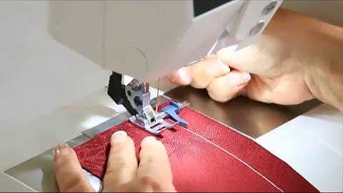 Watch the Pfaff Adjustable Guide Foot with IDT in action