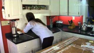 ToolGirl Mag Ruffman - Installing a Tin Backsplash