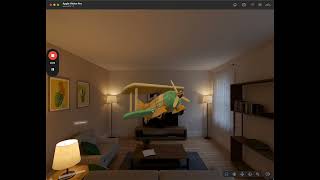 Tap 3D object and fly -Vision Pro