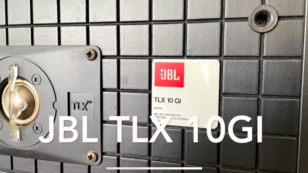 koste Diktere Interessant JBL TLX 10 GI speakers test - YouTube