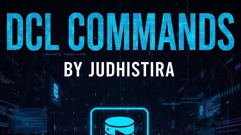 DCL COMMANDS IN MYSQL