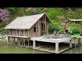 Day 20 Lake House Progress Update - 60% Complete/ Sloping Roof Techniques Revealed, Part 3