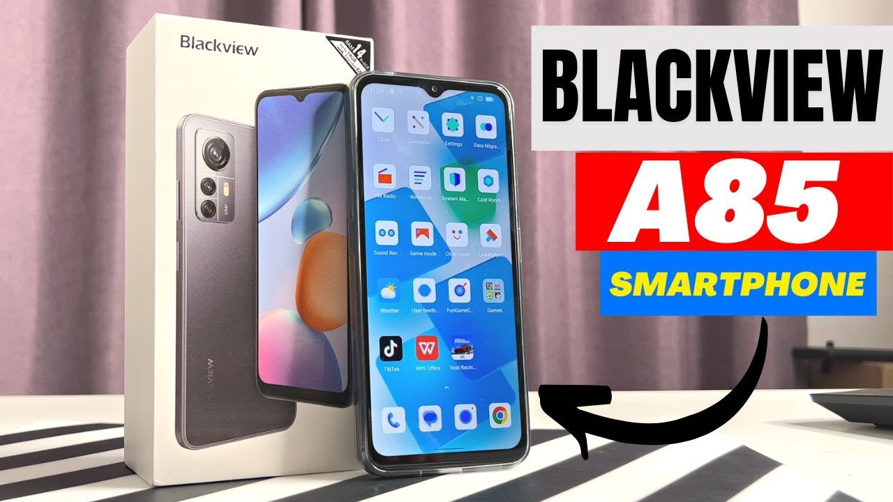 Blackview A85 8GB/128GB ブラック Blackview A85 50MP 6.5 インチ 90Hz 8+128GB トレンディな
