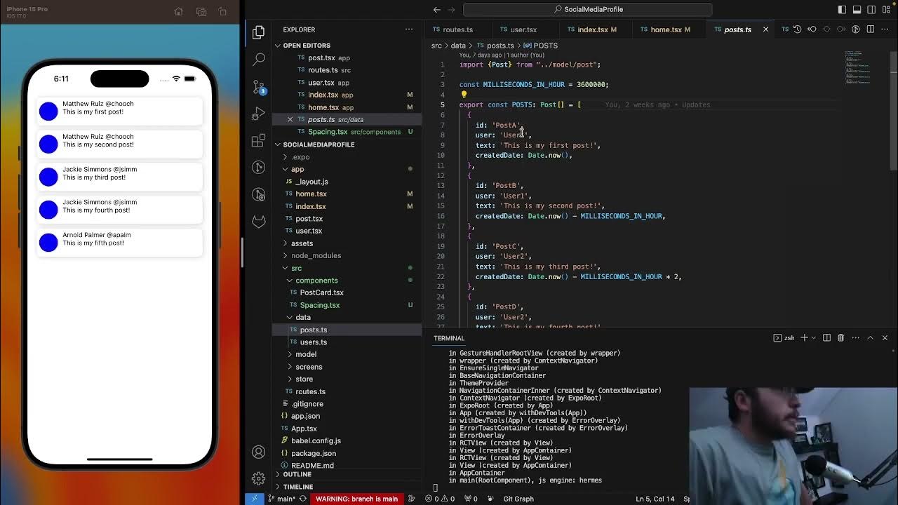 React Native, TypeScript and Firebase Tutorial for Beginners - Social ...