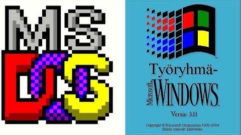 Asennus MS-DOS 6.22 + Windows 3.11 | CD-ROM | NO Floppy | VMWARE [Suomalainen | Finnish]