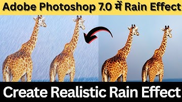 How to Create Rain Effect in Photoshop 7.0 | Step-by-Step Tutorial
