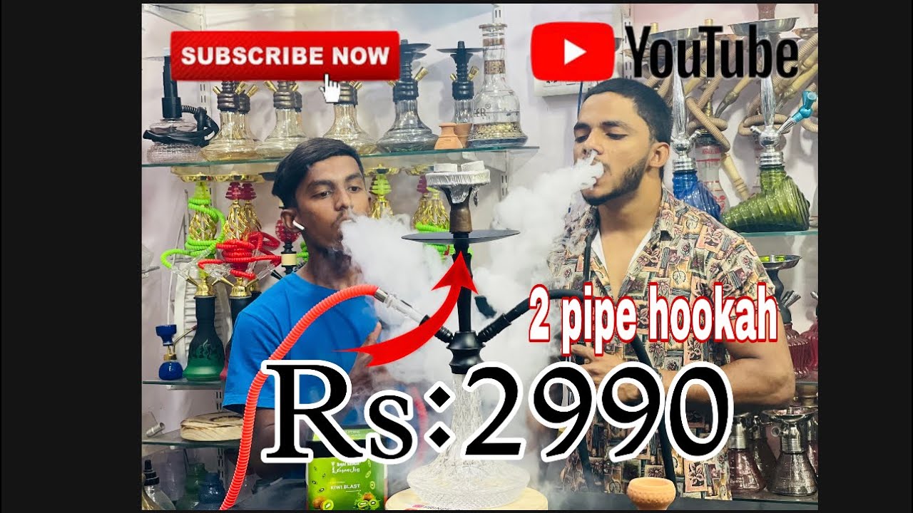 Double pipe hookah Unboxing How to make hookah Visit for more