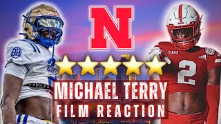 Nebraska's Next FIVE STAR? | Michael Terry III FILM REACTION | Husker Football Recruiting