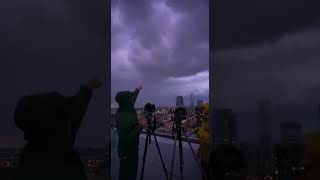 Rooftop Storm Chasers Lightning Strike