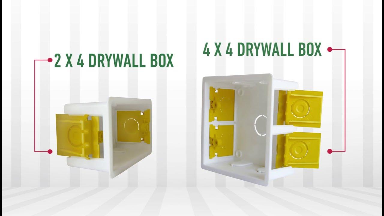 How to install an electrical box into drywall YouTube