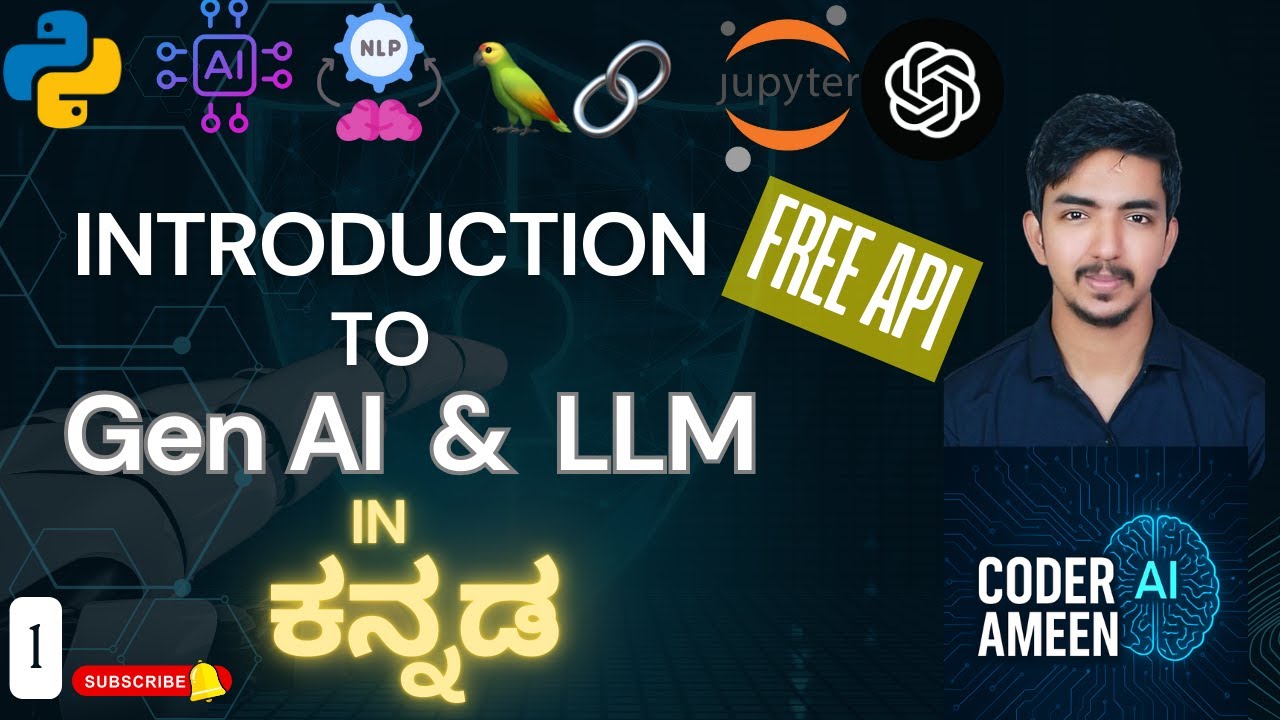 Introduction to Generative AI and LLM in Kannada | AI & Machine Learning Explained