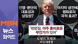 "미-북 정상회담" 사실상 판문점 낙점? '트럼프'의 그림은?