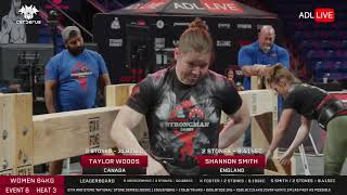Two strongwomen go head to head on the Atlas Stones