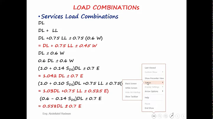 How to create Service and Ultimate Load Combinations in ETABS