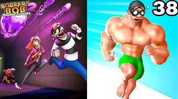 Robbery Bob 2 Vs Muscle Rush : Gameplay Walkthrough iOS, Android Part 38