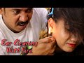 Ear Cleaning with Fire / Ear wax by Asim Barber | Head Massage with Neck Cracking | ASMR