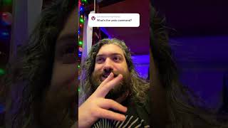 There Is No Undo Command So Be Careful