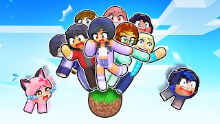 10 FRIENDS on ONE SPHERE in Minecraft! screenshot 3