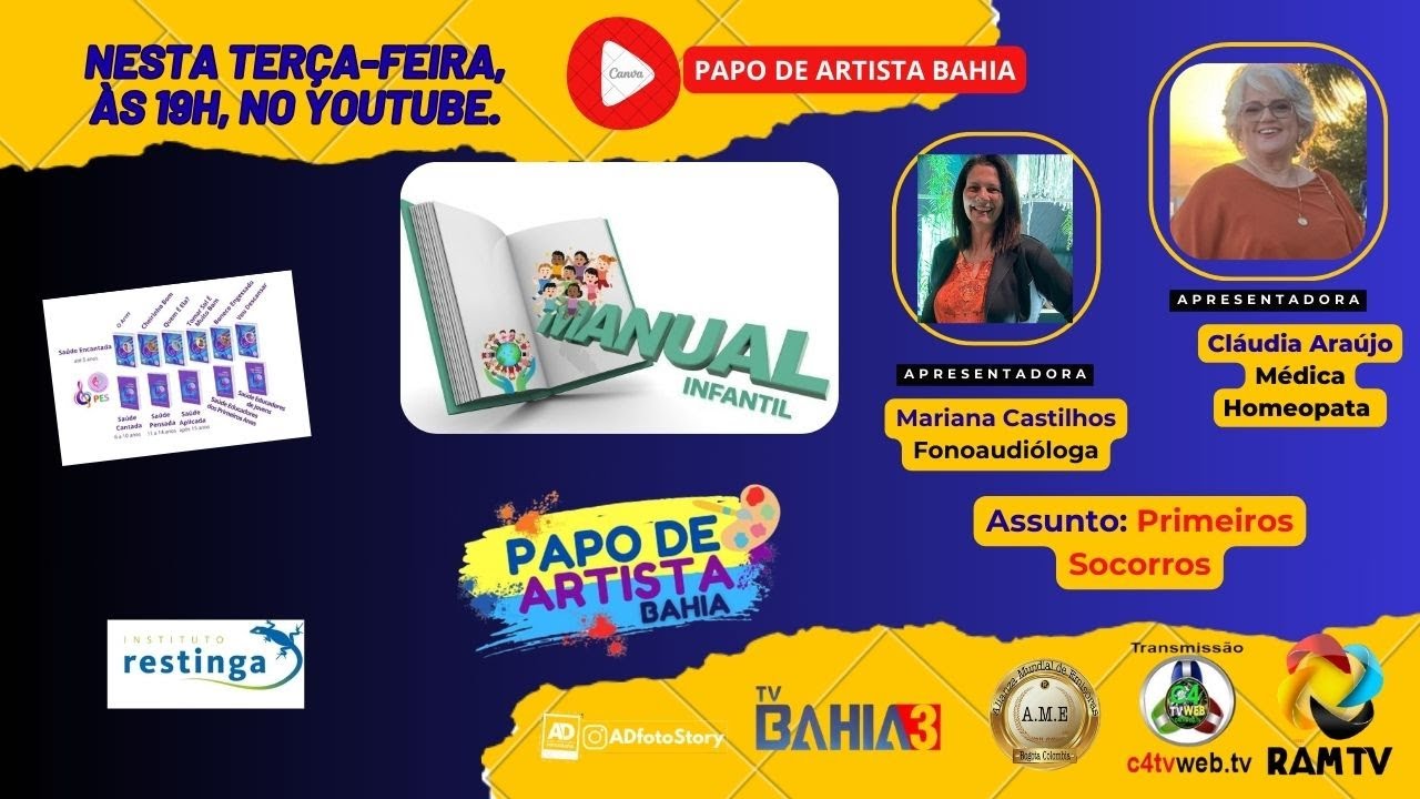 TITULO: #197 - ENTREVISTA – PROGRAMA  Manual Infantil- BY Cláudia Araújo / Mariana Castilhos