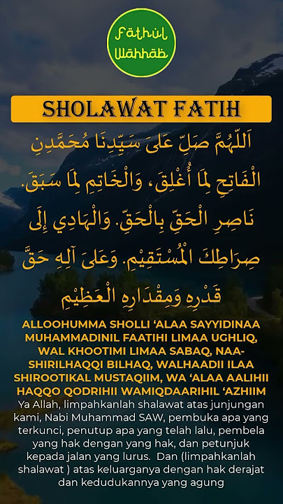 Sholawat Fatih #selawat #fatih