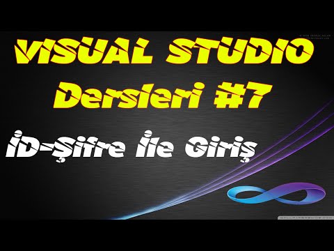 Visual Studio Dersleri #7 İD Şifre İle Giriş Sistemi