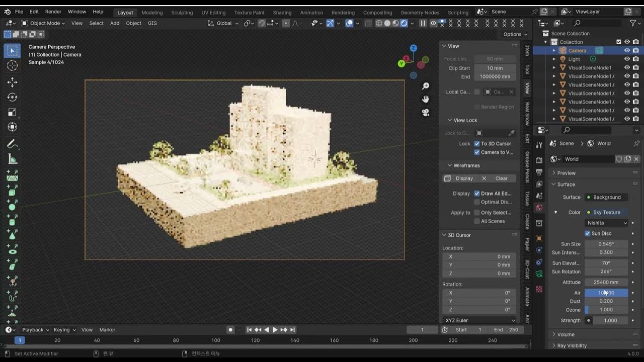 아키캐드+BlenderWhite Render YouTube