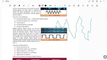 11th Computer Science | 1.2 Analog and Digital Signals
