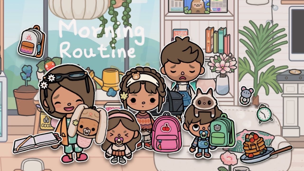 아침 루틴 브이로그⊹ ࣪ ˖#토카보카#토카계#tocaboca#2_woo