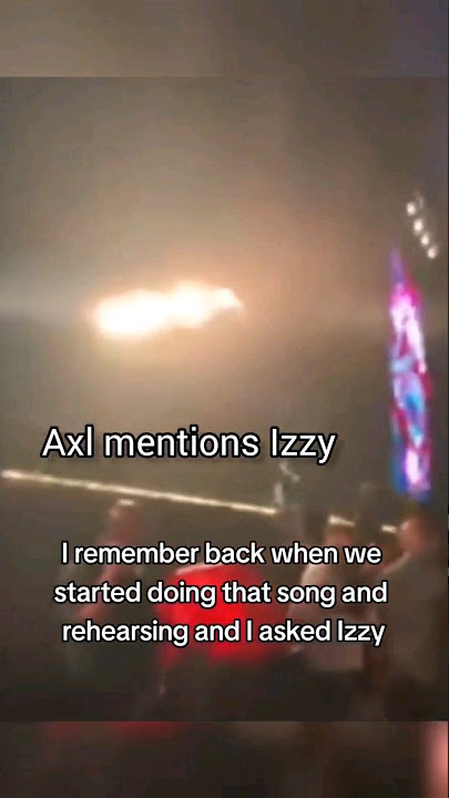 Axl Rose mentions Izzy Stradlin after Mr. Brownstone (2023) #gunsnroses #axlrose