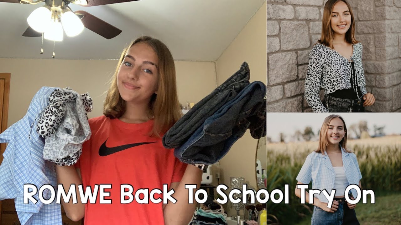 ROMWE Back To School Sale Try-On Haul! | Chloe Renee