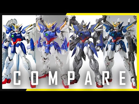 Video Đọ dáng 4 mô hình Wing Gundam Zero Custom: 2004,... - youtube