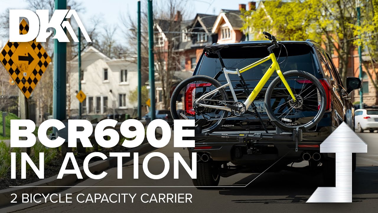 Support à vélos monté sur le coffre pour 3 vélos de DK2, aluminium, 19,5 po  x 34 po x 6 po BCR190