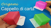 Come fare capello di carta origami | Lavoretti di carta facili - YouTube