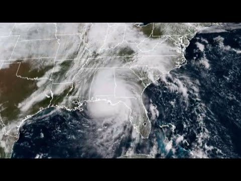 Satellite images showing