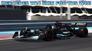 New Mercedes W14 skin for THS W13 | #assettocorsa