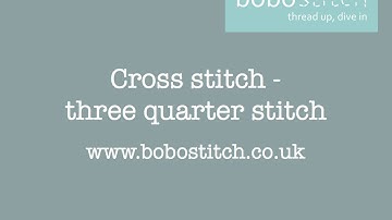 Three Quarter Stitch