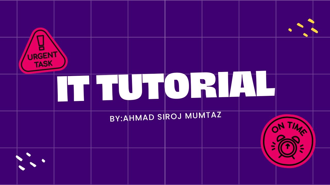 IT TUTORIAL 4 - YouTube