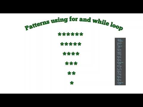 how to print patterns in c Hindi  | loops in c language programming #clanguage#programing  #c