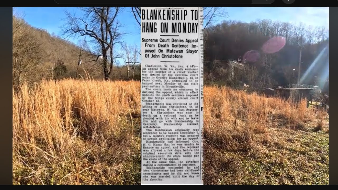 The Execution Of Greely Blankenship-Love Triangle Gone Bad-Delorme, West Virginia 1935