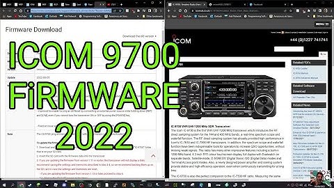 NEW-ICOM 9700 Firmware v1.32 August 2022
