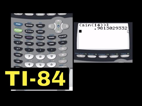 TI-84 कैलकुलेटर - 05 - एक कोण के पाप, कारण और तन का पता लगाना