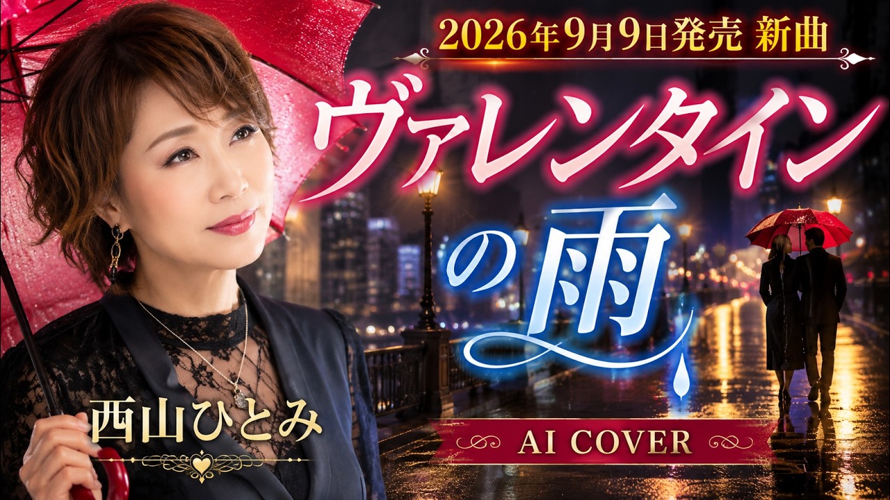 新曲】西山ひとみ「ヴァレンタインの雨」☔ 9月9日発売｜切ない大人の